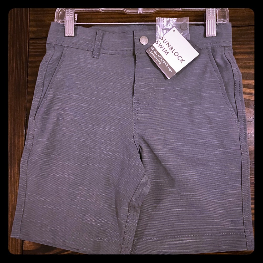 Hanna Andersson sunblock chino swim trunks